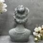 26cm Grey Female Bust Statue Modern Lady Head Statue, thumbnail 4 of 12
