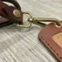 Personalised Spanish Brown Leather ID Holder And Lanyard, thumbnail 5 of 12