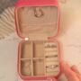 Stocking Filler Portable Jewellery Box Pink, thumbnail 3 of 8