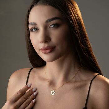 Tropical Hibiscus Flower Necklace, 4 of 11