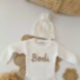 Personalised White Name Romper,Baby Gift, thumbnail 3 of 7