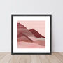 Pink Desert Mountain Landscape Print, thumbnail 6 of 7