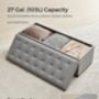 Storage Ottoman Footstool With Lid Feet Bed End Bench, thumbnail 8 of 12