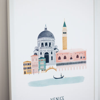 Personalised Venice City Print, 3 of 9