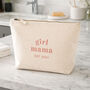 Personalised Makeup Travel Bag Gift For New Mum Girl Mama Boy Mama, thumbnail 1 of 12