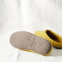 Fair Trade Unisex Eco Felt Mule Slippers Suede Sole, thumbnail 10 of 12