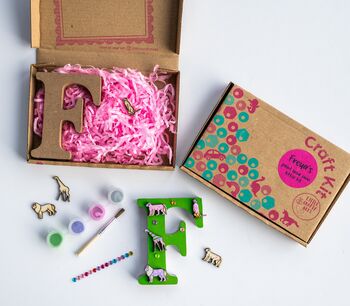 Paint Your Own Safari Animal Wooden Letter, 2 of 9