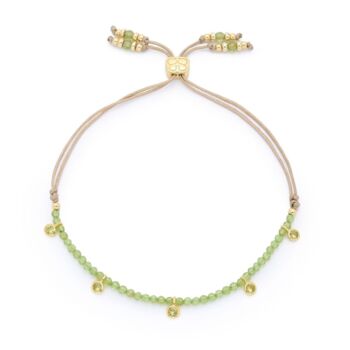 Holly Gold Plated Cz And Gemstone Charm Bracelet, 5 of 9