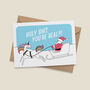 'Unicorn Meets Santa' Funny Christmas Card, thumbnail 3 of 5