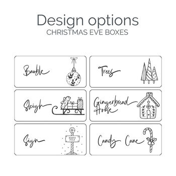 Personalised Artwork Christmas Eve Box Style One, 11 of 11