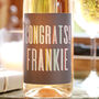 Personalised Colourful 'Congrats' Bottle Of Wine, thumbnail 2 of 2