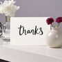 'Thanks' Script Letterpress Thank You Card, thumbnail 1 of 3