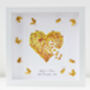 Butterfly Heart Of Gold Thank You Picture, Personalised, thumbnail 2 of 8