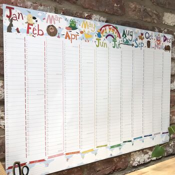 Large 2024 Rainbow Wall Planner Calendar, 3 of 12