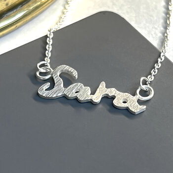 Handmade Personalised Silver Name Necklace, 2 of 8