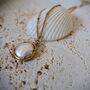 Pearl Gold Tarnish Free Necklace With Free Personalisation, thumbnail 4 of 6