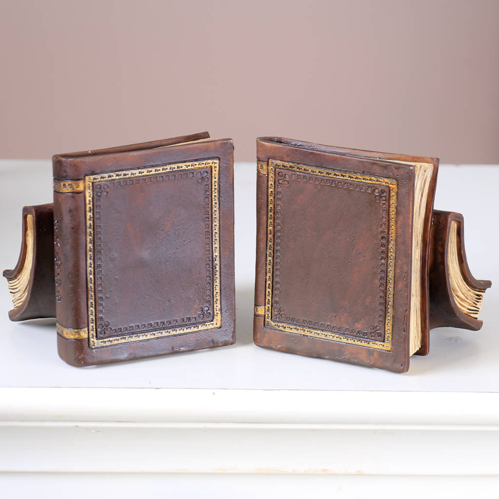 antique style classic literature bookends by dibor