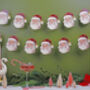 Vintage Christmas Bunting With 15 Santa Flag Design, thumbnail 1 of 6