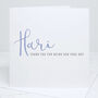 Personalised Page Boy Calligraphy Wedding Card, thumbnail 3 of 4