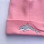 Dolphin Embroidered Beanie Hat, thumbnail 1 of 3