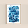 Seaweed Sun Printed Cyanotype Tideline No.Three, thumbnail 1 of 7