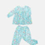 Aqua Magical Pony Children's Cotton Pyjama Set, thumbnail 2 of 5