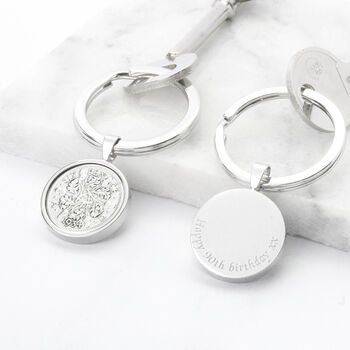 Personalised 1934 90th Birthday Sixpence Keyring, 2 of 9