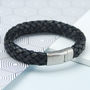 Personalised Men's Chunky Leather Plait, thumbnail 5 of 10