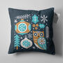 Owl Cushion Cover With Christmas Design, thumbnail 4 of 5
