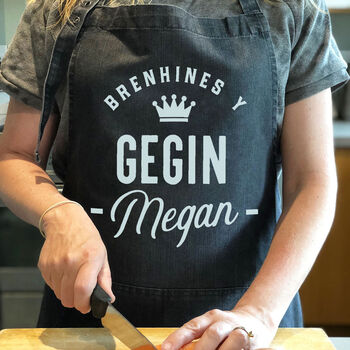 Personalised Welsh Kitchen Queen/King Apron, 3 of 3