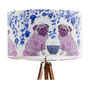 Chinoiserie Pug Lampshade On Cream, thumbnail 3 of 6