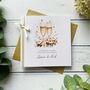 Handmade Engagement Card Champagne Design, thumbnail 3 of 6