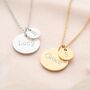 Asta Initial And Name Personalised Disc Necklace, thumbnail 3 of 12