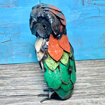 Coloured Owl Sculpture Art090, 2 of 3