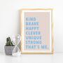 Children's Positive Affirmation Print, thumbnail 4 of 9