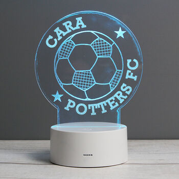 Personalised Colour Changing Football Night Light, 4 of 7