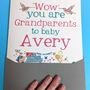 Big Personalised New Grandparents Card, thumbnail 5 of 7