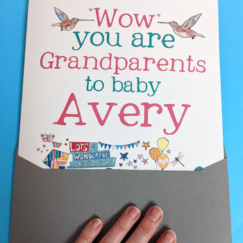 Big Personalised New Grandparents Card, 5 of 7