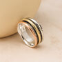 Personalised Sterling Silver Wave Spinner Ring, thumbnail 2 of 8