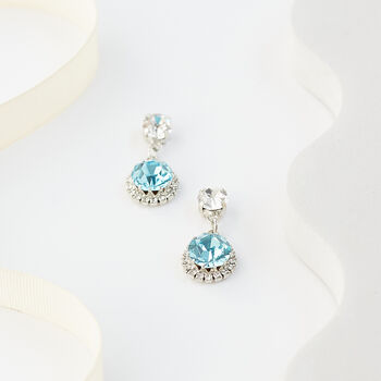 Swarovski Crystal Snow Drop Earrings, 3 of 12