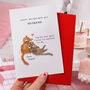 Cute Cat Valentine Card For Husband, thumbnail 2 of 5