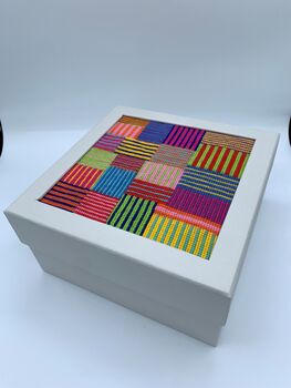 Rainbow Stripes Stitch Your Own Box Tapestry Kit, 6 of 7