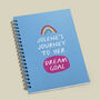 Personalised Dream Goal Notebook, thumbnail 1 of 1