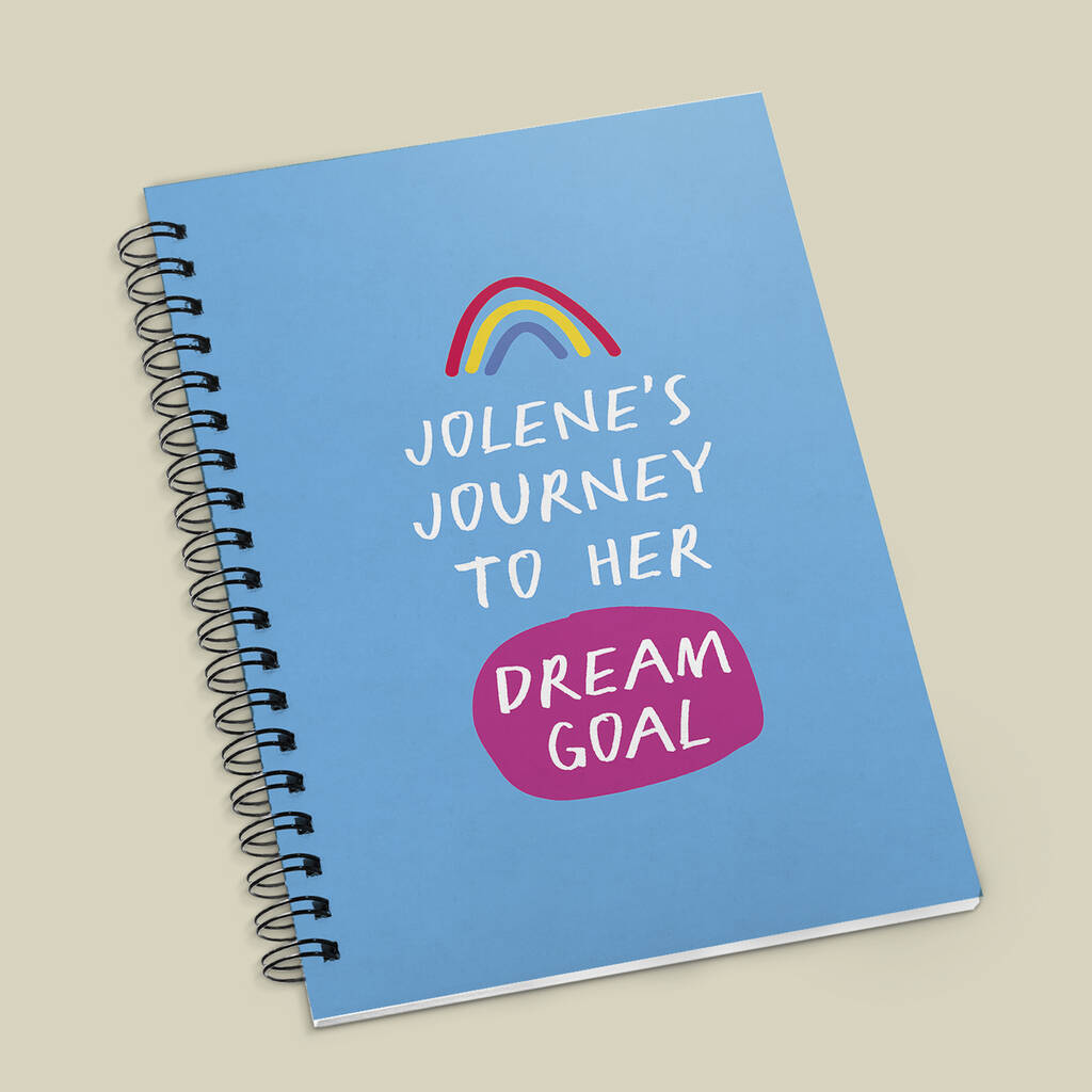 Personalised Dream Goal Notebook