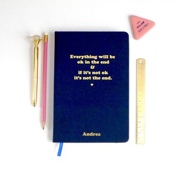 Personalised Everything Will Be Ok In The End Notebook, 2 of 10