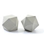 Set Of Two Geometric Concrete Sculptures, Paperweight, thumbnail 3 of 5