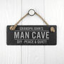 Personalised Dad's Slate Man Cave Sign, thumbnail 2 of 3