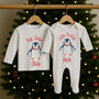 Personalised Christmas Matching Sibling Set Penguin, thumbnail 1 of 4