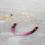 Ruby Bead Necklace In Gold, thumbnail 2 of 12
