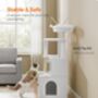 Modern Cat Tree With Litter Box Enclosure And Condo, thumbnail 8 of 12